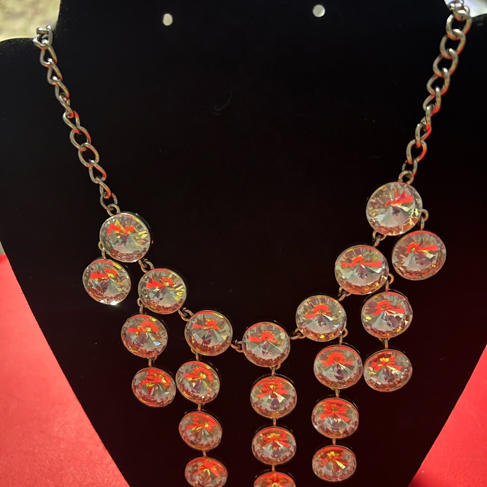 Elegant Silver Bling  Necklace